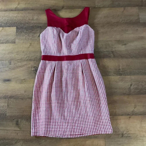 Leona by Lauren Leonard Retro Button Back Dress Sz 6 100%‎ Silk Lining - Picture 1 of 8